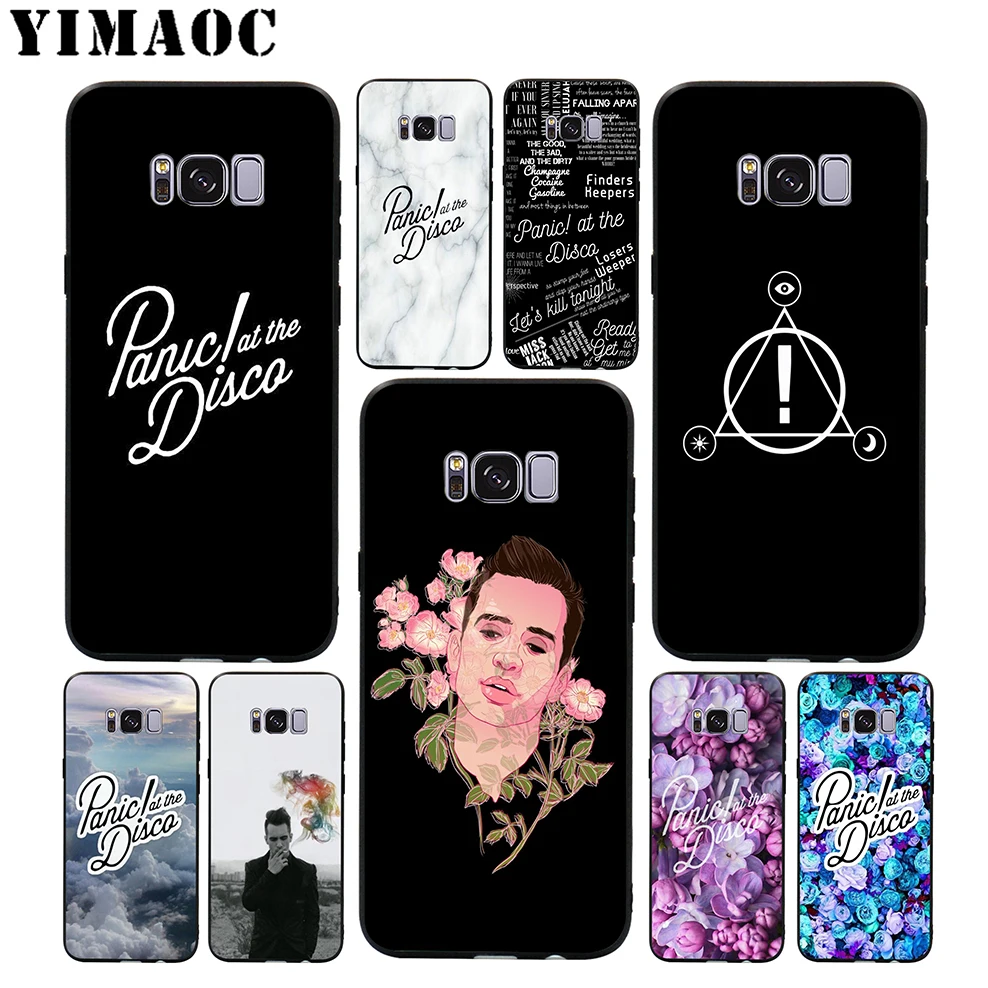 YIMAOC Panic At The Disco Bands Soft Case for Samsung Galaxy S10 S10e S9 S8 A6 Plus S7 S6 Edge A7 A5 A3 J6 Note 9 8 |