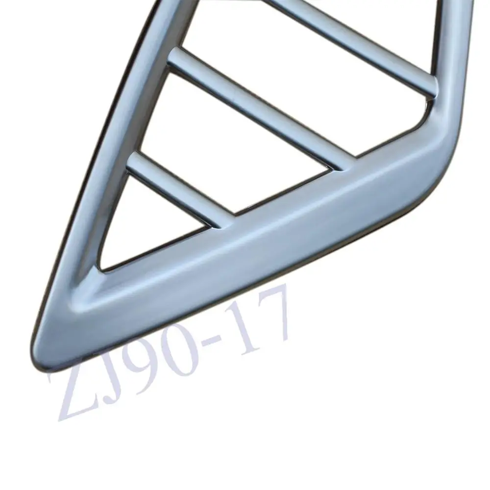 ABS Хромированный передний вентиляционный открытый кожух выхода воздушного кондиционера для приборной панели Dash Bezel Garnish Frame подходит для Mazda 3 2014-2017 Аксессуары вкл.