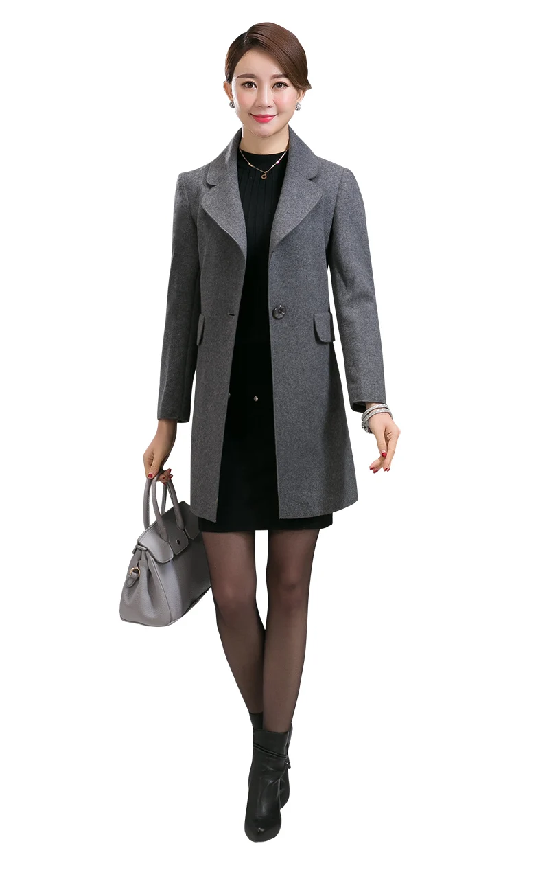 Высокое качество Бесплатная доставка Новинка Сезон осень зима Пальто на одной