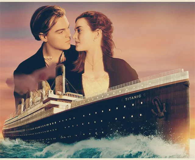 

5d eigen foto custom diamond painting Titanic Rose jack movies christmas embroidery diy cross stitch xmas decor hot