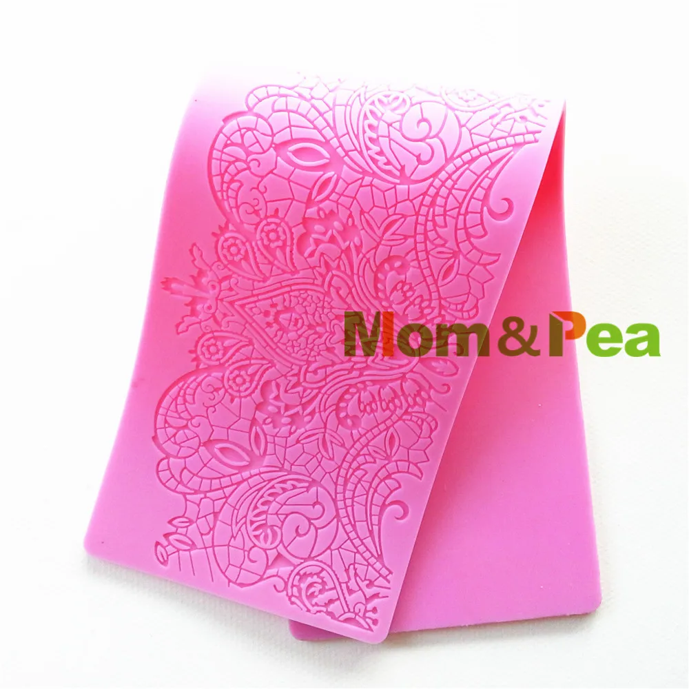 Силиконовая кружевная форма Mom &amp Pea GX140 бесплатная доставка украшение для торта