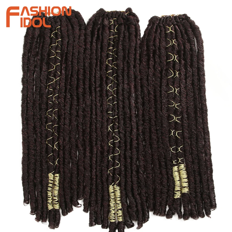 Мода IDOL Faux Locs волосы крючком косички 20 дюймов мягкие натуральные Kanekalon синтетические волосы для наращивания 10 стендов/упаковка богинские волосы