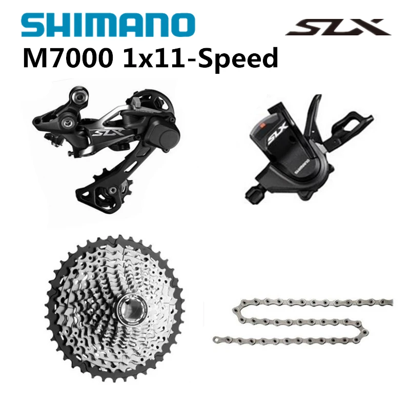 SLX M7000 1x11 11S speed 11-42T mini Groupset содержит рычаг переключения передач+ задний Dearilleur+ кассета+ цепь