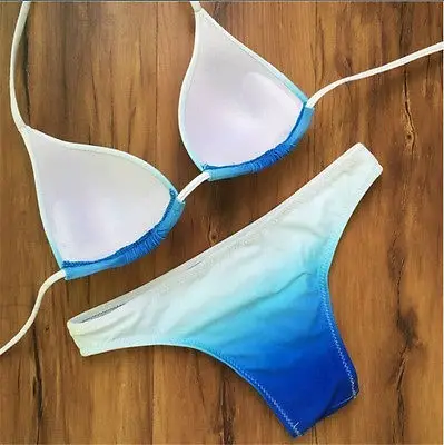 Новинка 2017 летний женский комплект бикини бандажный купальник пуш-ап купальный