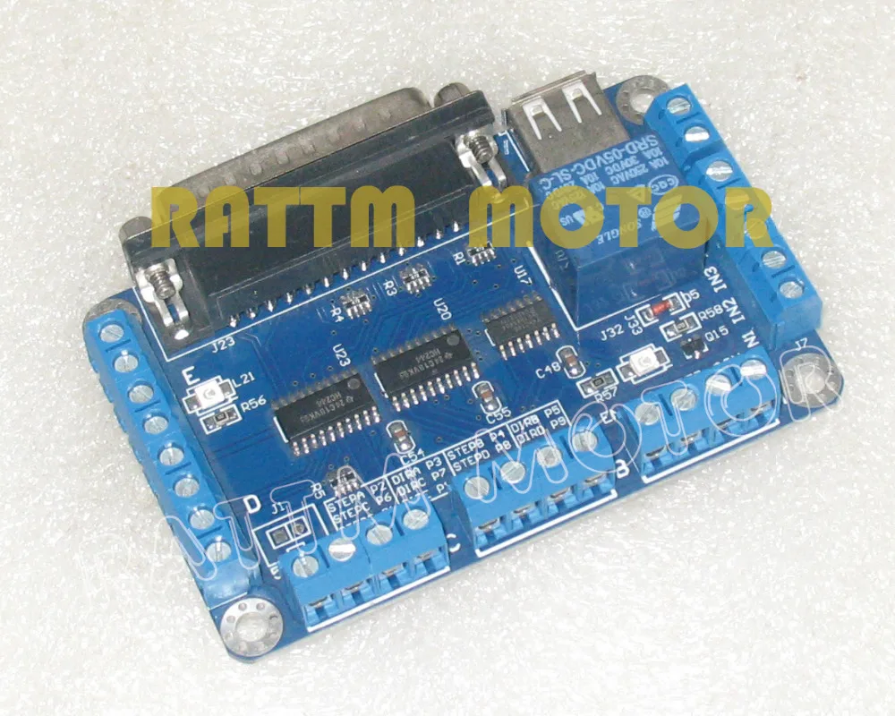 

CNC 3 Axis Kit 3Pcs Nema34 stepper motor 116mm(Dual shaft) 5A 1230 oz-in + CW8060 80VDC 6A motor driver + 5 axis MACH3 breakout