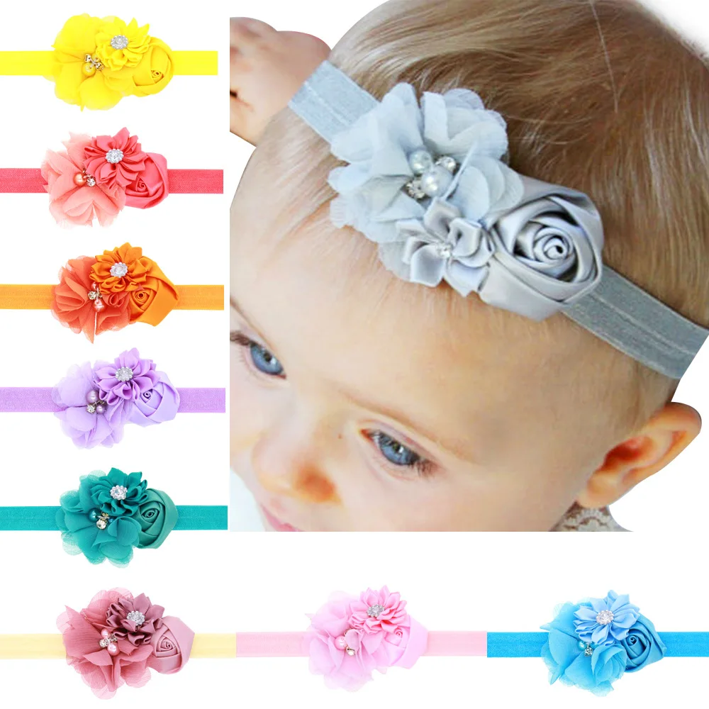 1 Piece MAYA STEPAN Children Girls Fashion Cute Hair Head Band Flower Rose Baby Newborn Rope Headband Headwear Headwrap | Детская одежда