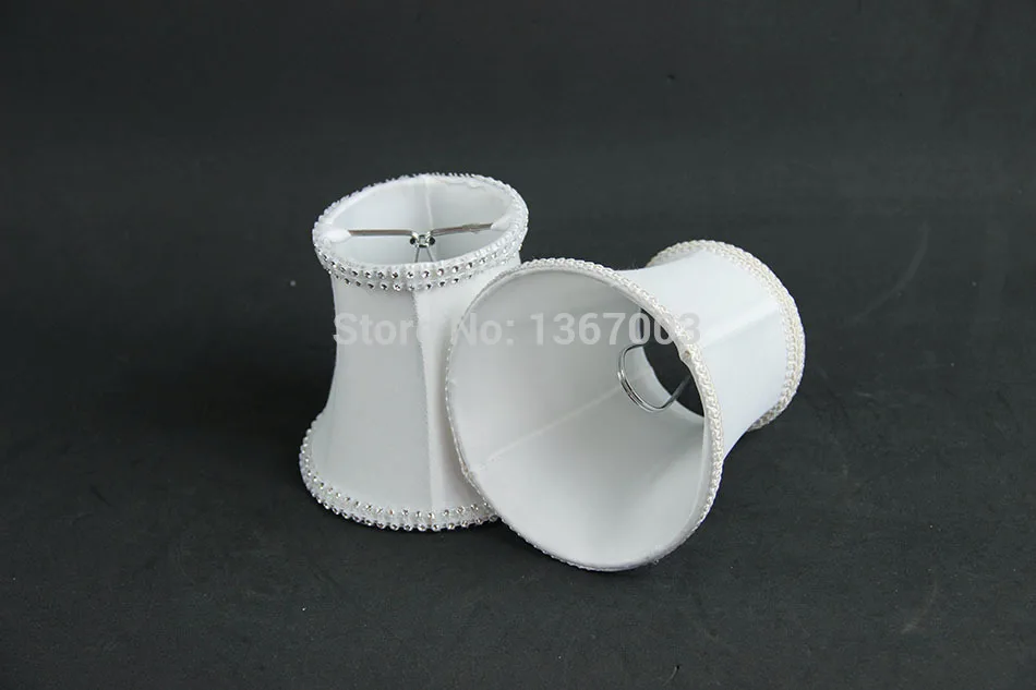 Современная модная люстра холодного белого цвета тканевые абажуры Мини