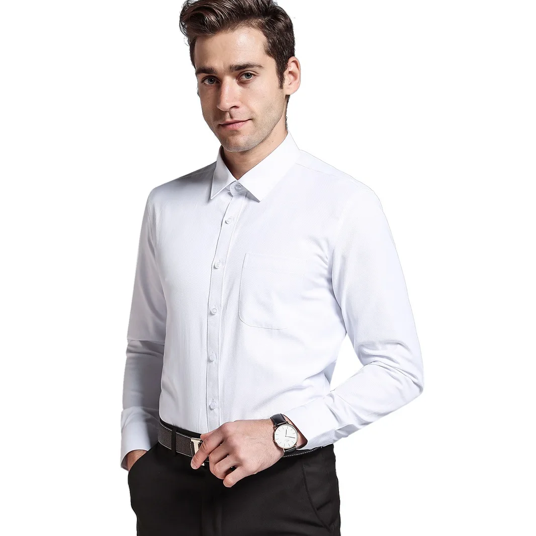 Business Easy Care Shirts 2018 New Men Shirt Male Dress Men's Fashion Casual Long Sleeve Formal 6 color | Мужская одежда