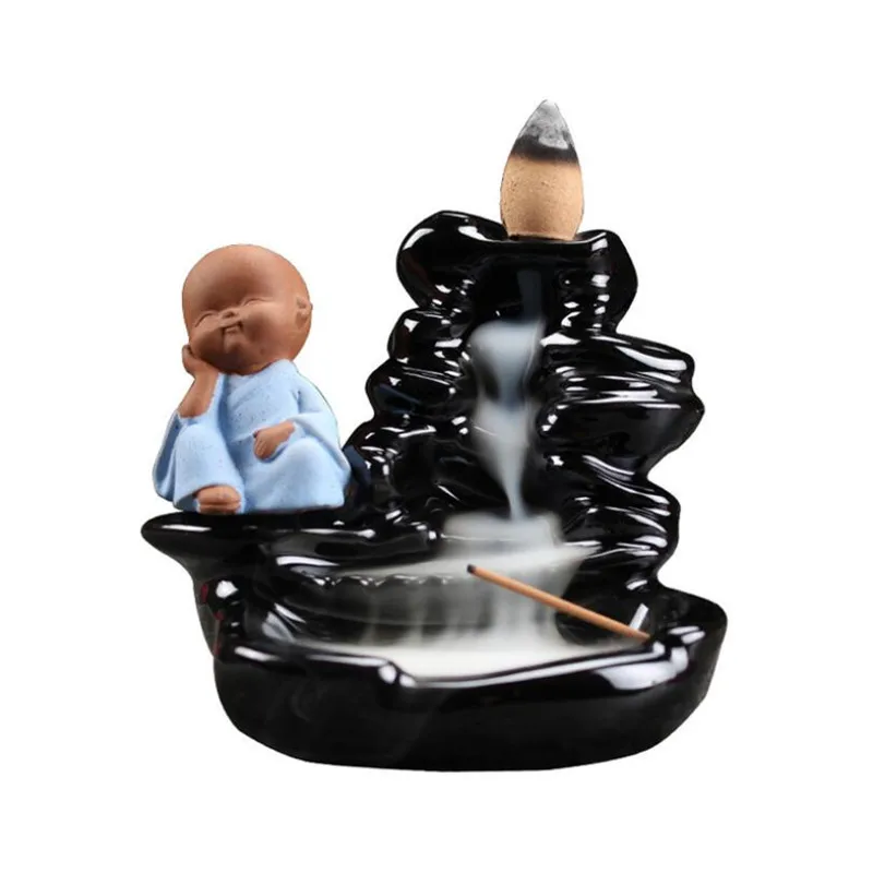 Керамическая курильница Little Monk держатель для ароматических палочек с обратным
