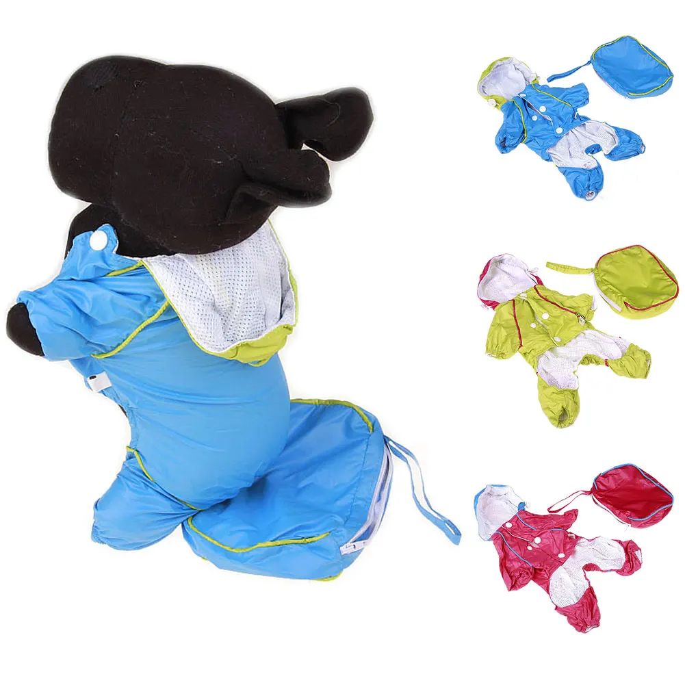 Новый двухслойный Толстый плащ для собак с капюшоном водонепроницаемый дождевик