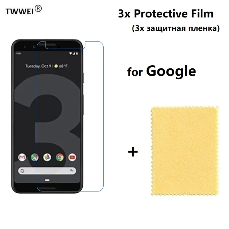 3x Защитная пленка для Google Pixel 3 2 3A XL (не стекло) Защита экрана защитная крышка