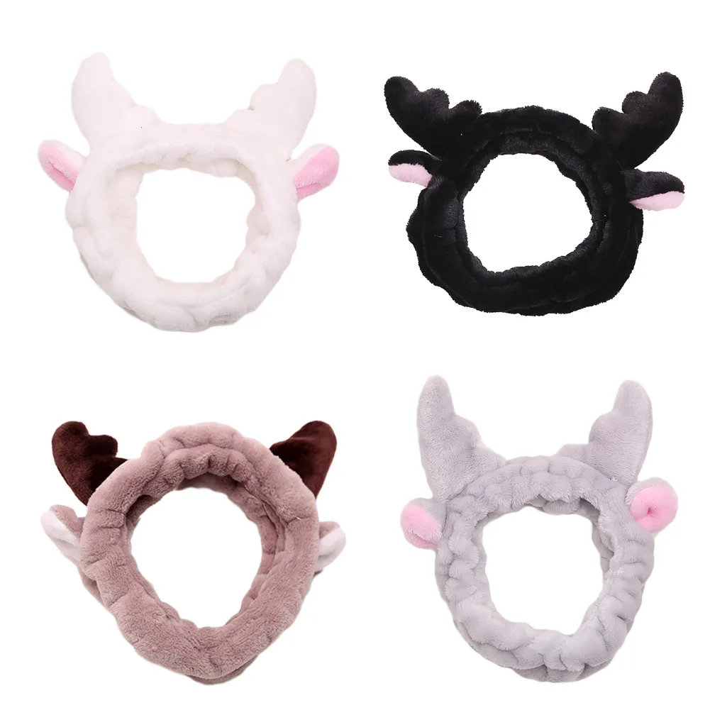 1PC Stylish Cute Ladies Girls Sweet Deer Horn Stretch Hair Band Wrap Headband For Bath Spa Make Up | Украшения и аксессуары