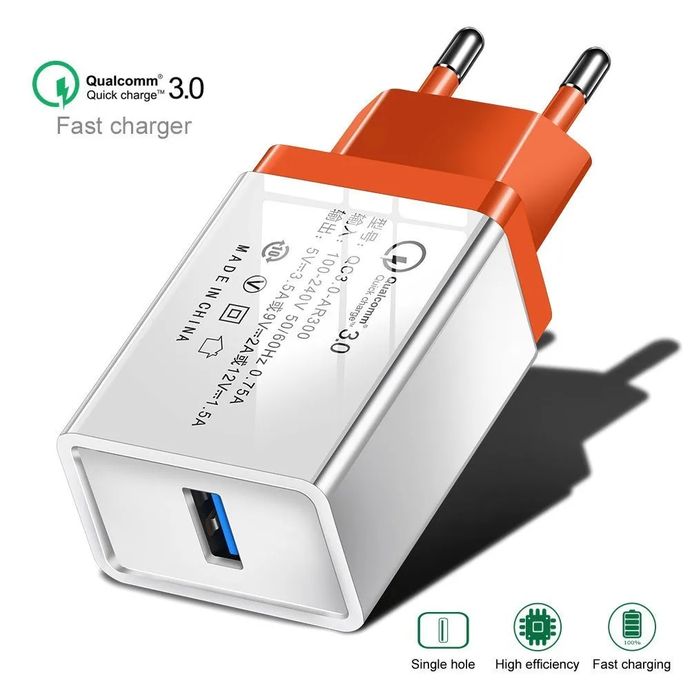 Устройство для быстрой зарядки с usb портом 5V 3.5A ЕС QC 3 0 USB настенное зарядное