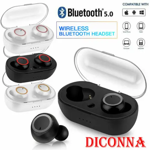 Bluetooth 5 0 Беспроводная Спортивная гарнитура TWS мини наушники-вкладыши зарядное