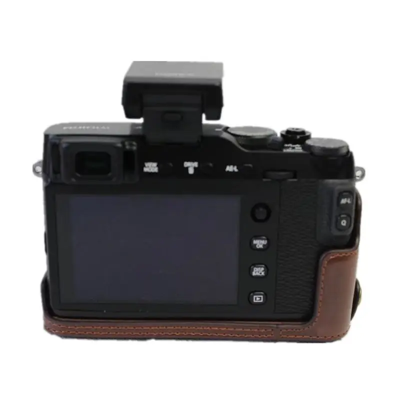 Чехол для камеры Fujifilm Fuji XE3 из искусственной кожи с аккумулятором открытием чехол