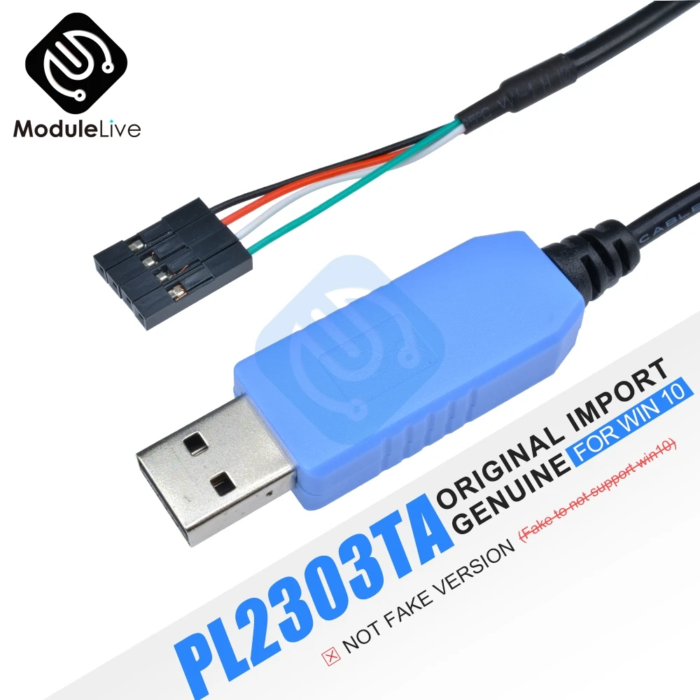 Original 1M PL2303TA USB to TTL Serial Cable Download Debug Console Converter Compatible with Win7/8/10 Replace PL2303HX | Обустройство