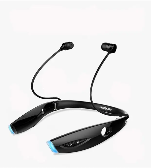 Bluetooth наушники, zealot H1 беспроводные Bluetooth спортивные наушники с шейным ободом, наушники-вкладыши для занятий спортом, бега, тренажерного зала, упражнений L610