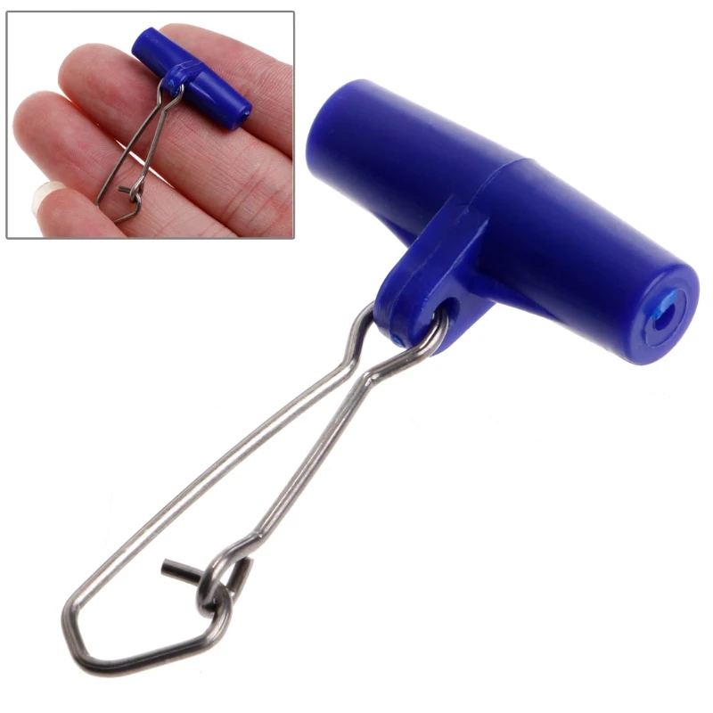 10 шт. рыболовные скользящие зажимы пластиковая головка поворотный с крючком
