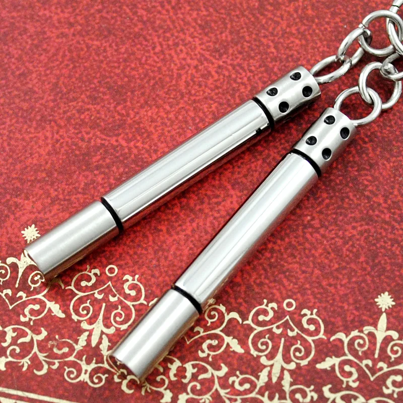 Ожерелье с кулоном Nunchakus серебряное/золотое/синее/Черное для мужчин и женщин