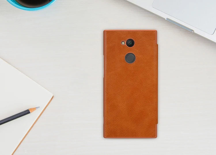 Бренд Nillkin Qin Высокое качество LTHR Флип кожаный чехол для Sony xa2 ультра бампер Xperia