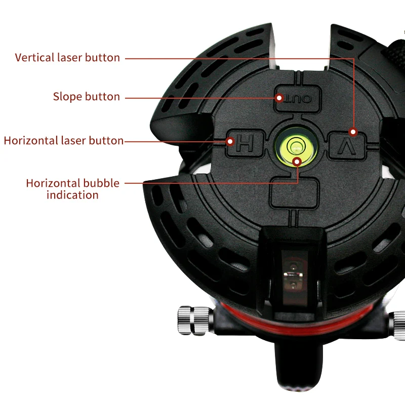 PUERCI 360 Degrees Rotary 5 Line 6 Points Laser Level Vertical &amp Horizontal 3D Automatic Self Leveling With Outdoor Mode | Инструменты