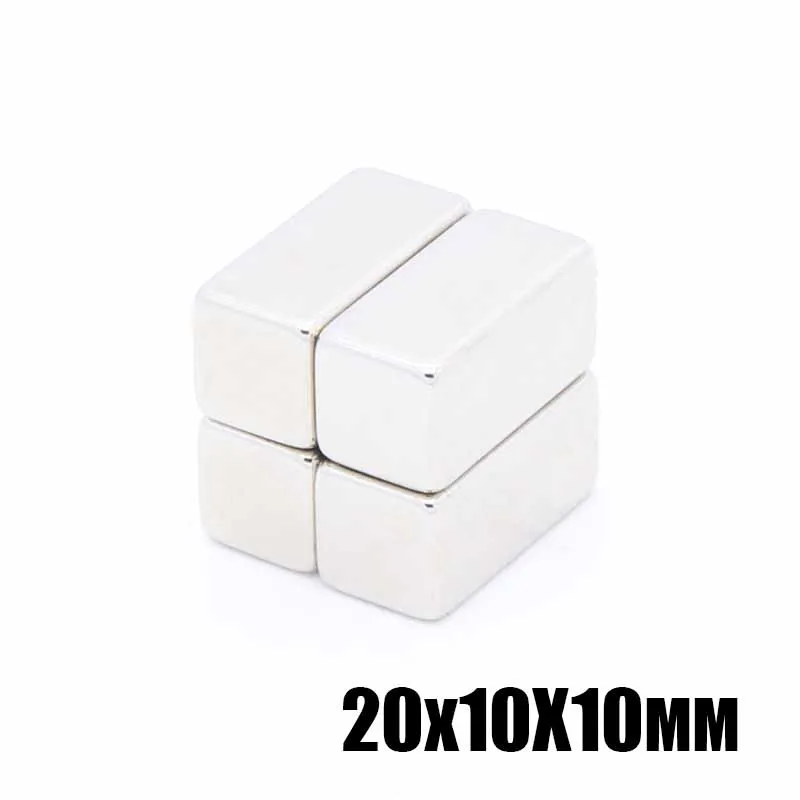 20 шт./лот F 20x10x10 мм N35 Сильный квадратный редкоземельный магнит NdFeB 20*10*10 неодимовые
