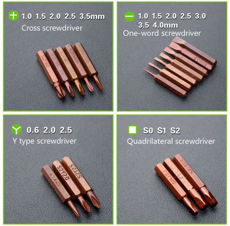 

60 in 1 Import S2 Steel New Screwdriver Set Precision Equipment Repair Mobile Phone Disassembly Repair Tools for iPhone Samsung