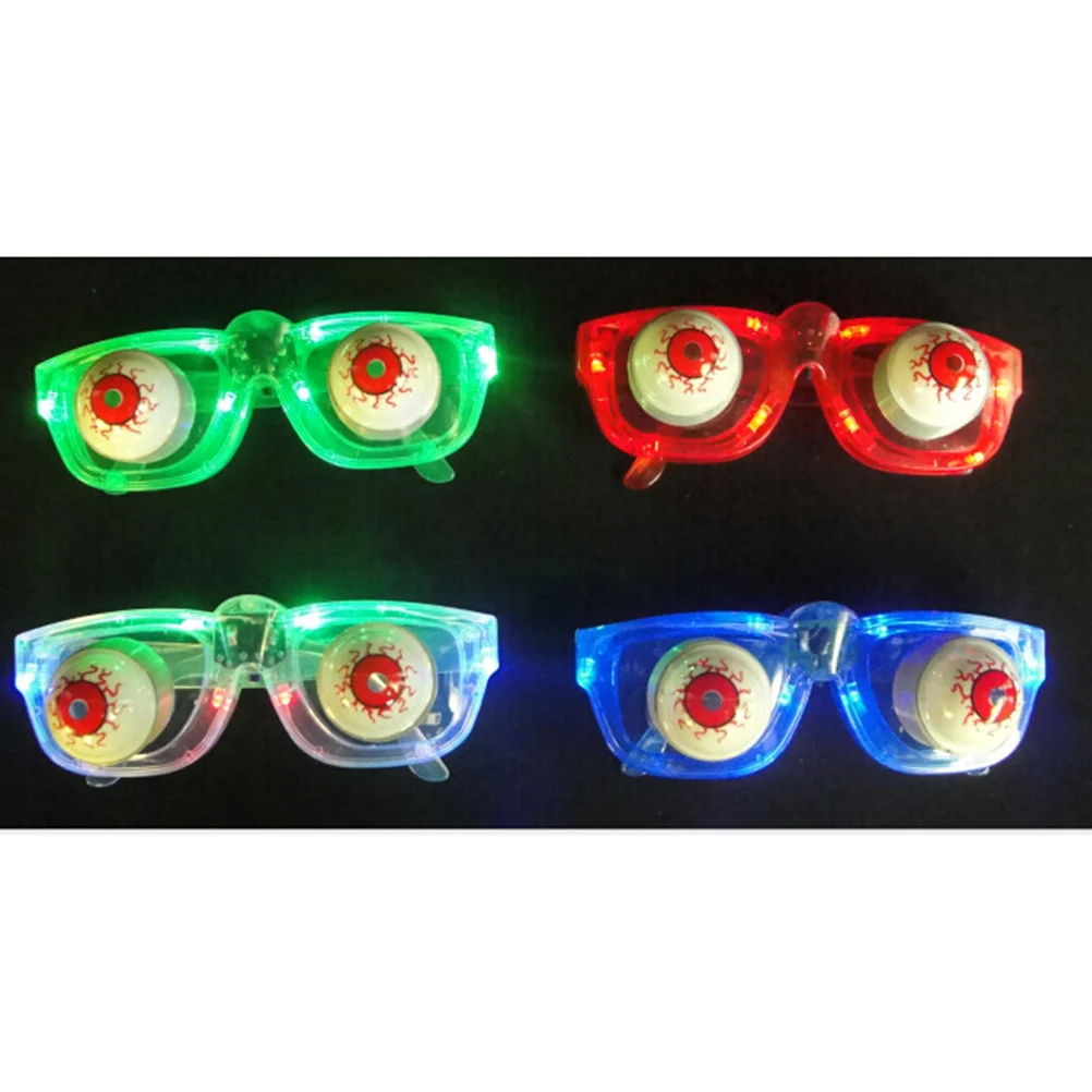 Gag Joke Slinky очки Маскировка LED Drooping Eyes весенние игрушки для детей (красный)|Украшения