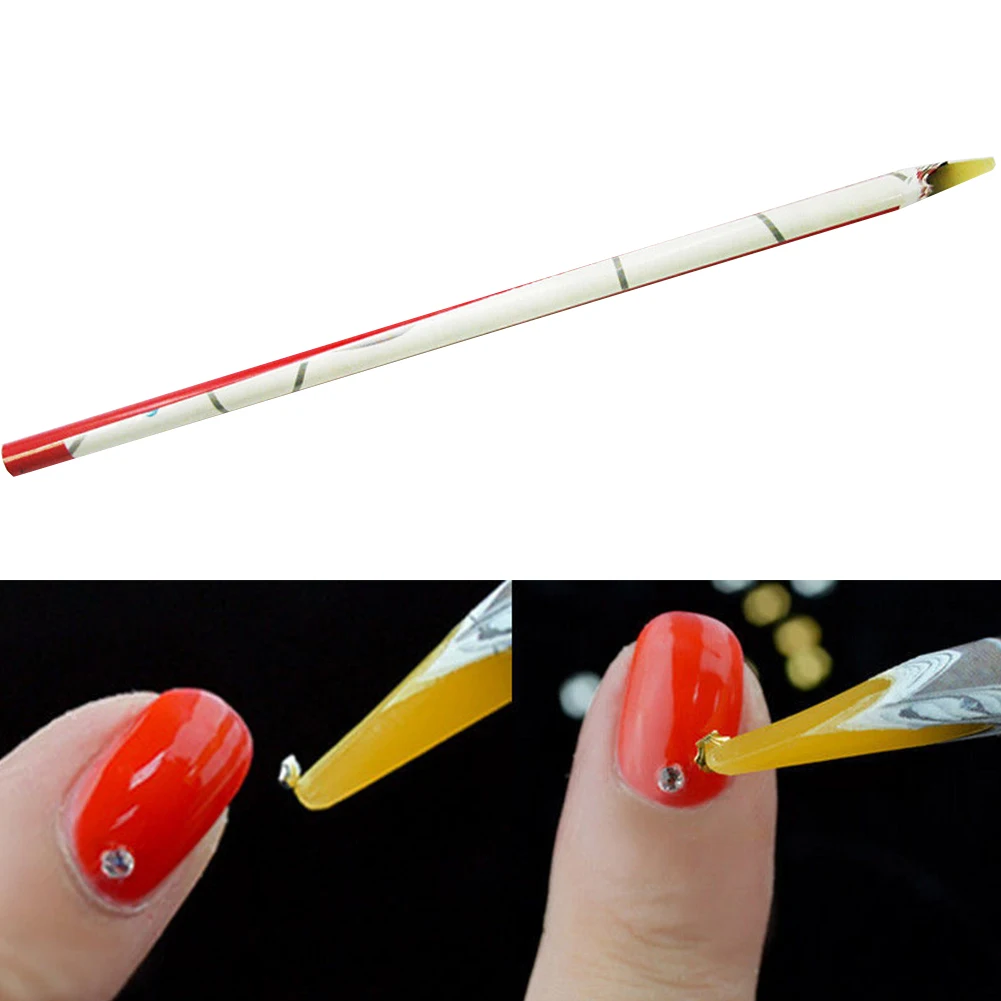 1PC Rhinestones Picker Pencil Nail Art Dotting Pen Crafts Deco Pick DIY Salon Manicure | Красота и здоровье