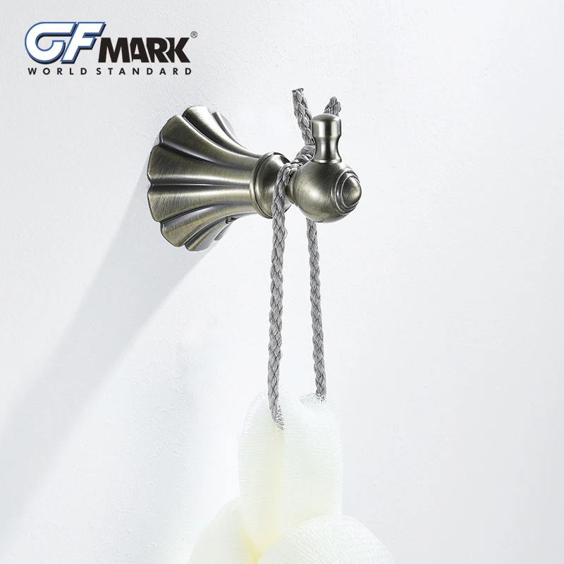 GFmark Antique Wall Hook Coat Rack Bronze Towel Holder Clothes Hanger Bathroom Accessories Attaccapanni Vintage Robe Hooks | Обустройство
