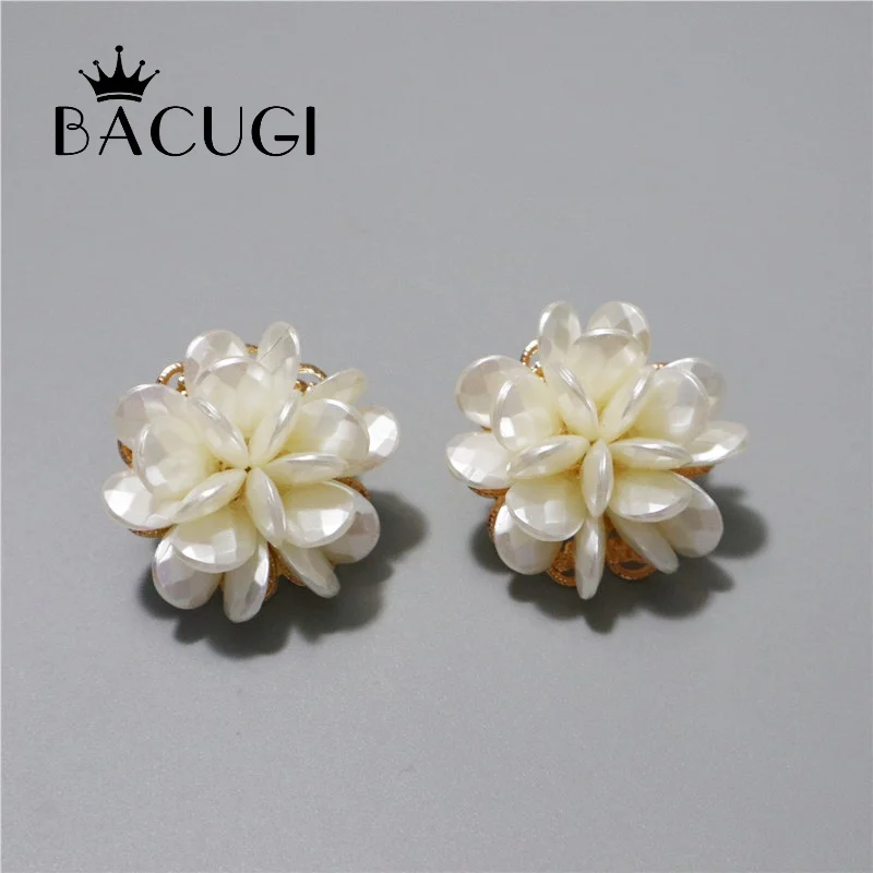 Новинка 2019 года оптовая продажа серьги гвоздики с жемчугом белый цвет