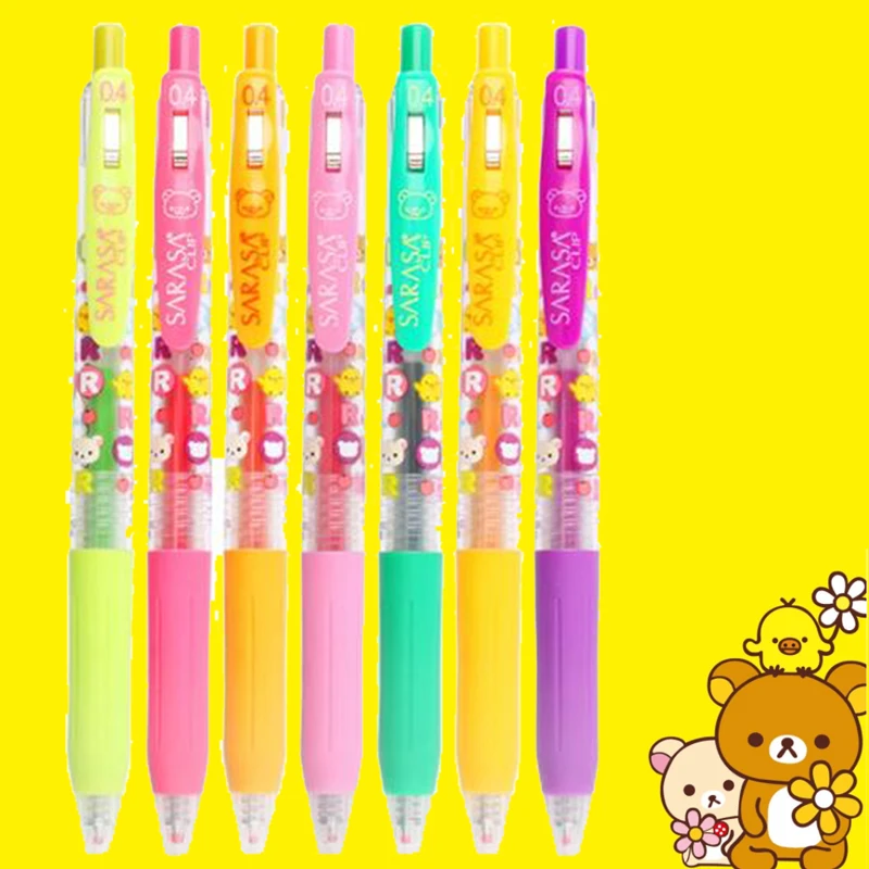 1 шт. японская Зебра Rilakkuma SARASA милый мультфильм 0,4 мм гелевая ручка гладкая цветная нейтральная ручка bullet Journal школьные принадлежности кавайи