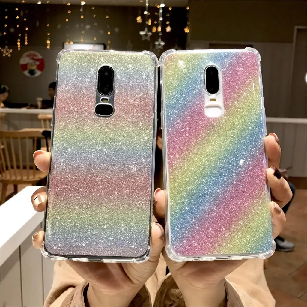 Rainbow Anti-Shock Case For OnePlus 6 6T 5T 5 LG G6 G7 Q6 V10 V20 V30 TPU Sony Xperia XA XA2 Ultra Meizu M3 M5 Note M5S M5C M6T |