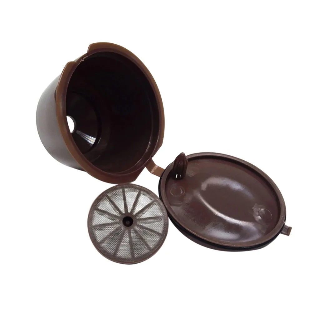 4 шт. многоразовые Nescafe Dolce Gusto Кофе фильтр для кофе чашки многоразового шапки ложка-кисточка фильтры Pod мягкий сладкий вкус@ 12В пост