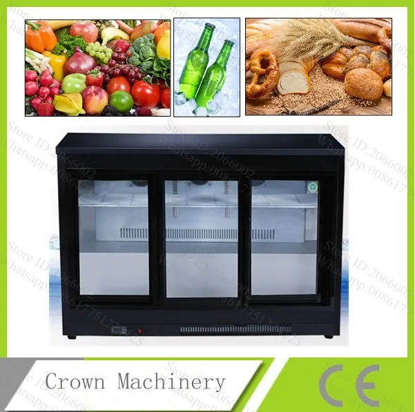 Бесплатная доставка 3 стеклянные раздвижные двери воздушное охлаждение