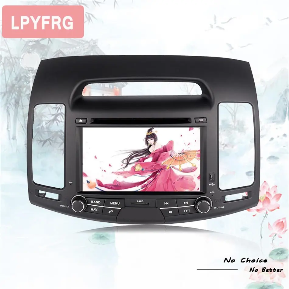 1024*600 android 10 автомобильный DVD плеер для Hyundai Elantra 2007 2008 2009 2010 2011 Bluetooth GPS навигация