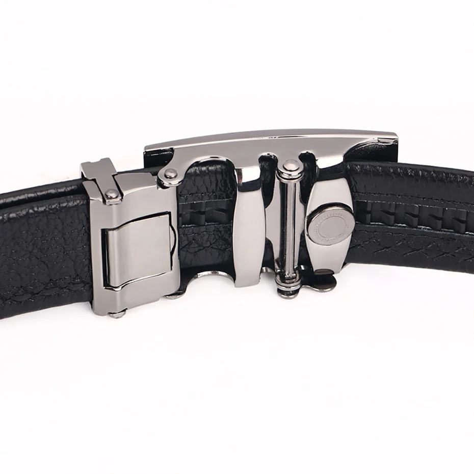 Ремень мужской из натуральной воловьей кожи с автоматической пряжкой|leather belts for