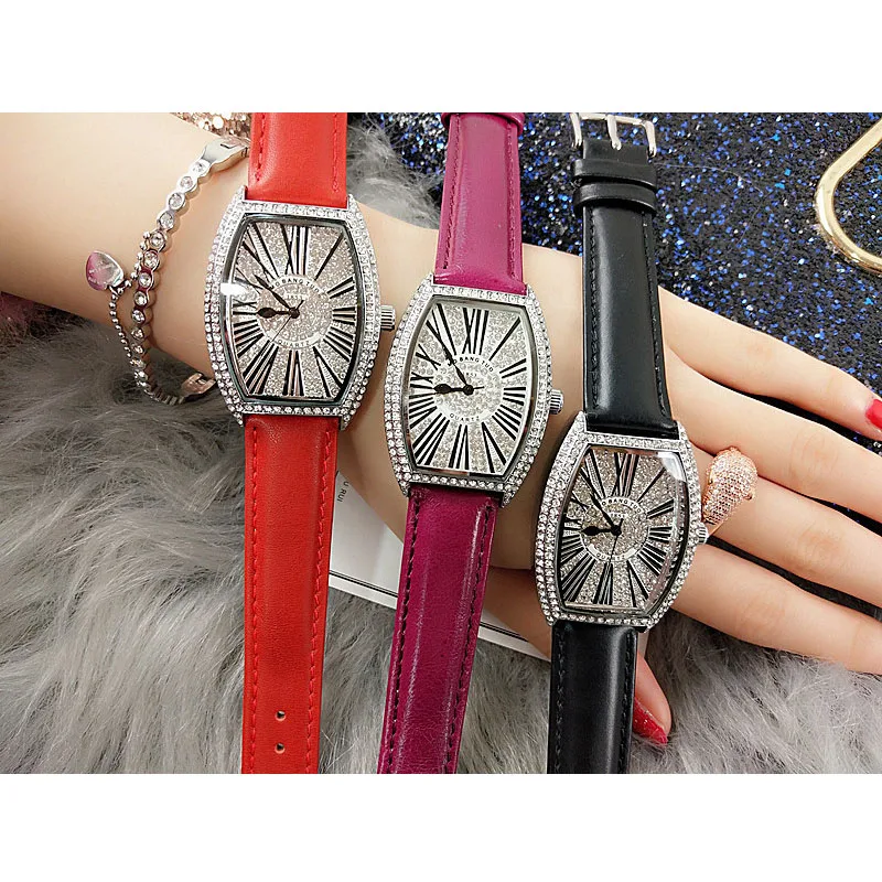 

Luxury Brand Women Watches Bracelet Crystal Ladies Watch Women Leather Quartz Female Clock Wristwatch Montre Femme Reloj Mujer