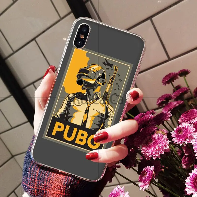 Ruicaica Game PUBG прозрачный мягкий силиконовый чехол для телефона из ТПУ iPhone 8 7 6 6S Plus 5 5S