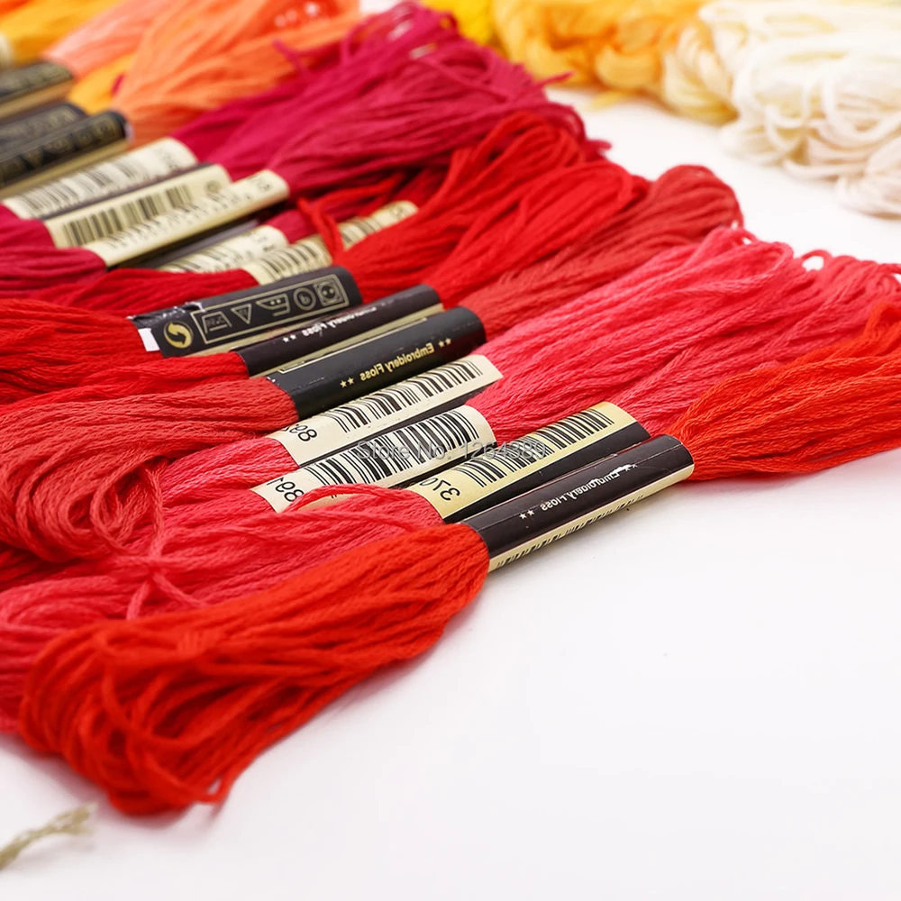 Бесплатная доставка партия 50 шт. разные цвета вышивка крестиком хлопковая нить