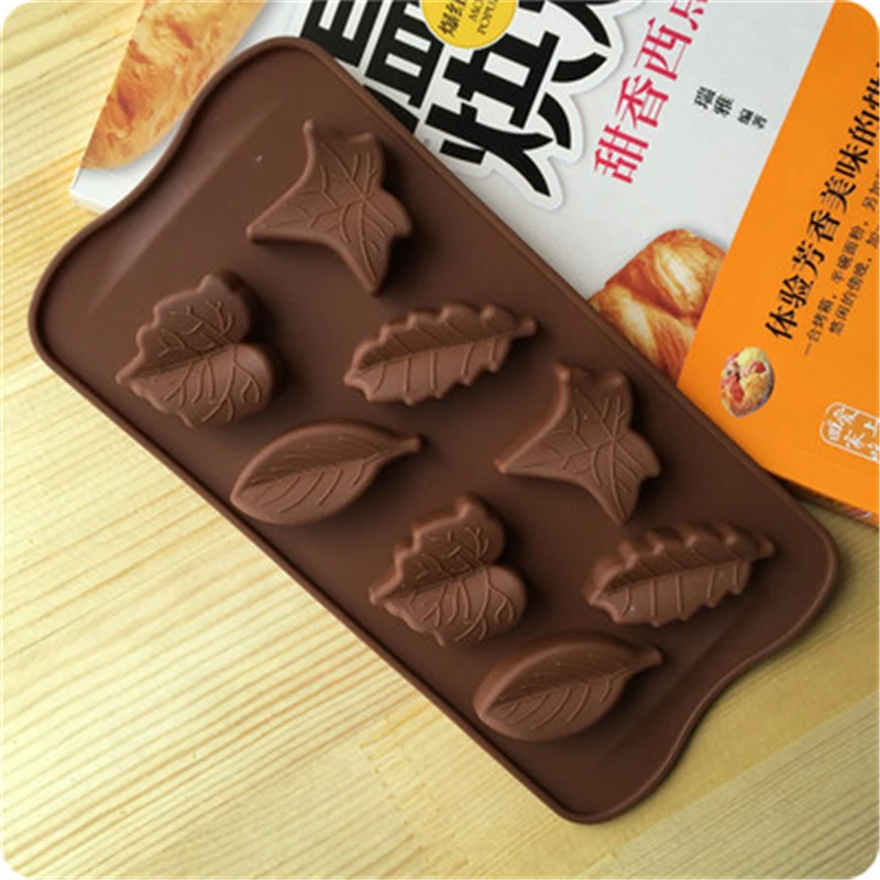 Силиконовая форма с 8 листьями для самостоятельной сборки пластырь шоколада льда