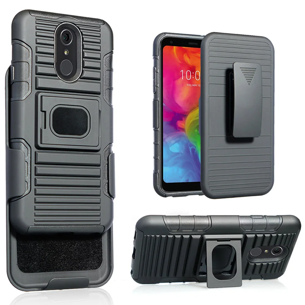 Для LG Q7/Q7 + Plus/Q7 Alpha чехол Heavy Duty магнитное кольцо повышенной прочности с