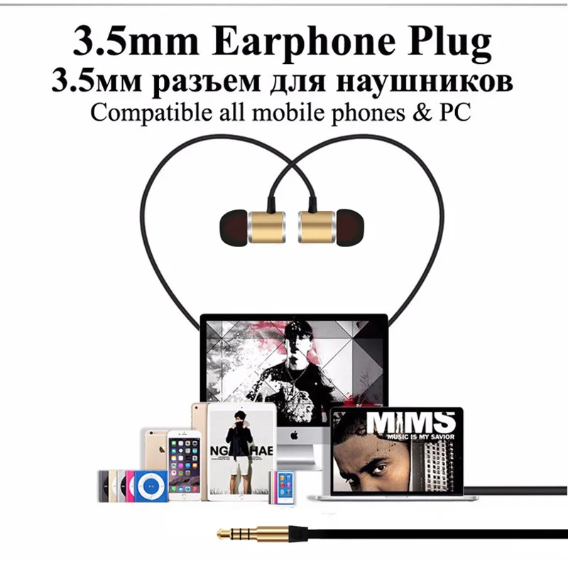 Teanfa проводные наушники для ПК 3 5 мм Hifi бас Спортивная гарнитура samsung Xiaomi Мобильный