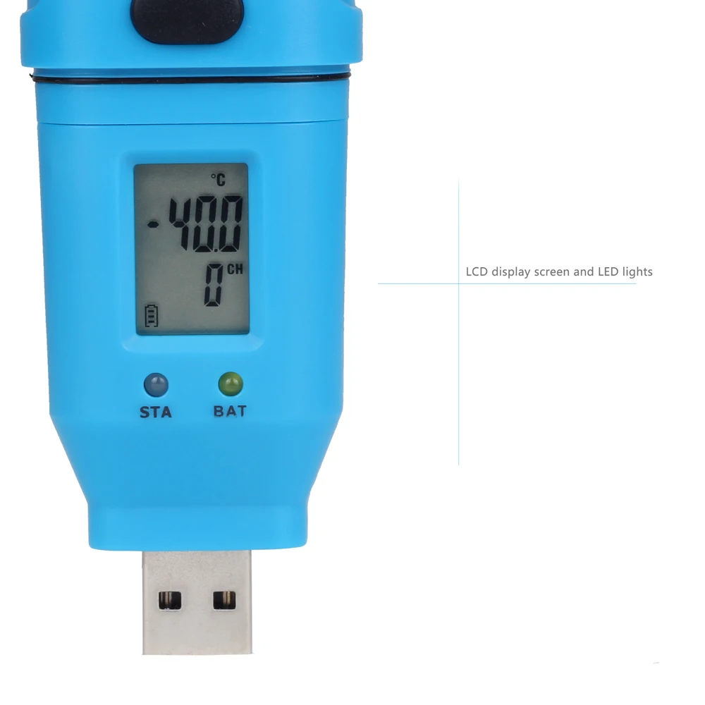 Портативный 3-канальный USB-Регистратор данных BSIDE BTH05 внутренний и внешний тестер