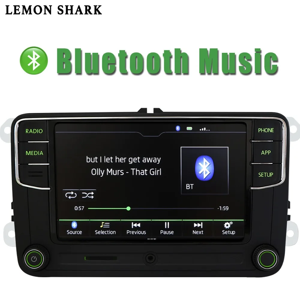 Зеленый Android Авто Carplay Noname RCD330G RCD330 плюс Зеленая кнопка автомобиля радио 6RD 035 187B для Skoda Octavia Fabia Superb Yeti