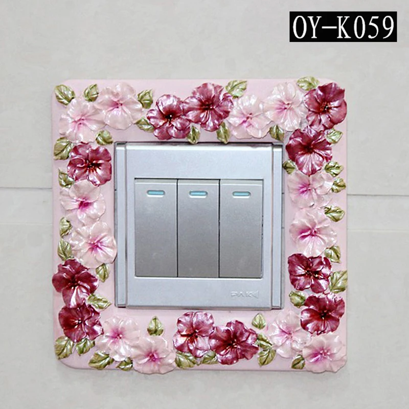Buy STICKER Stickers mobile phone accessories Home Furnishing resin frame wall socket attached to the living room bedroom on
