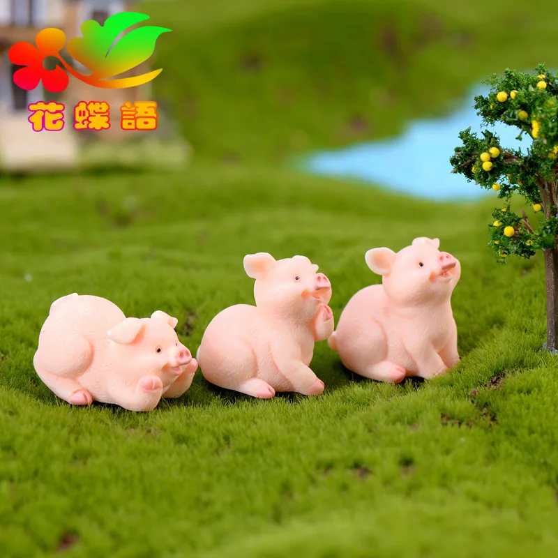 1 шт. свинья из мультфильма ZOCDOU милая Китая маленькая фигурка животного Гонконга