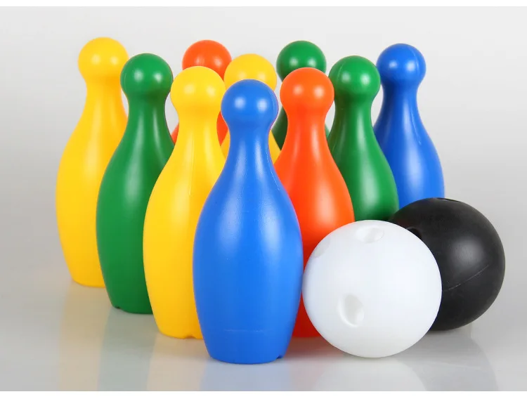 Пазл детский 12 шт./лот цветные игрушки для боулинга большой спортивный набор |