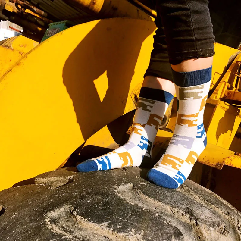 PEONFLY Man Canister Leisure Time Male Fashion Tide compression happy Socks funny heren men cotton meia | Мужская одежда