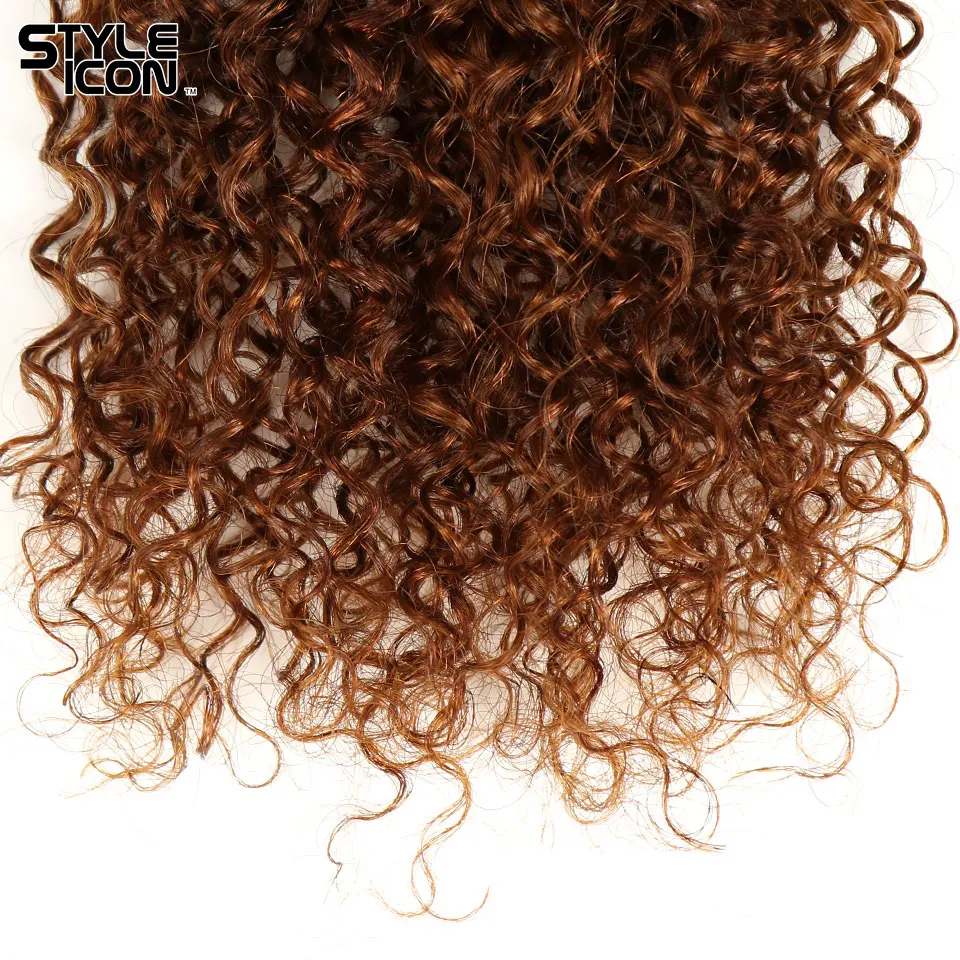 Styleicon кудрявые волнистые пучки 1B/4/30 перуанские вьющиеся волосы волос Цветной три